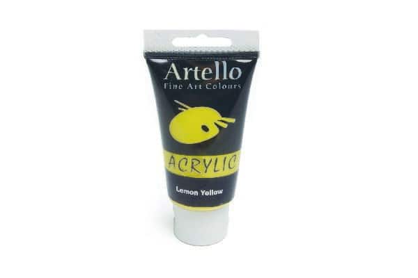 Køb Artello Akrylmaling Lemon Gul 75ml online billigt tilbud rabat legetøj