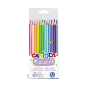 Køb Farveblyanter fra Carioca - Pastelfarver 12stk. - Sekskantet 3
