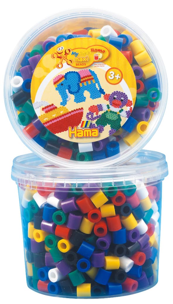 Køb Hama Maxi Perler - 600 stk Mix Farver 00 (8570) online billigt tilbud rabat legetøj