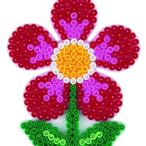 Køb Hama Perleplade Midi - Blomst Stor 12x10 cm Hvid - 1 stk online billigt tilbud rabat legetøj