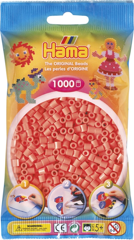Køb Hama Perler - 1000 stk Pastel rød - Midi (207-44) online billigt tilbud rabat legetøj