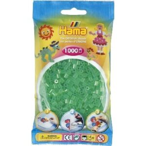 Køb Hama Perler - 1000 stk Transparent Grøn- Midi (207-16) online billigt tilbud rabat legetøj