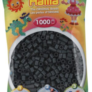Køb Hama Perler - 1000 stk mørk grå - Midi (207-71) online billigt tilbud rabat legetøj