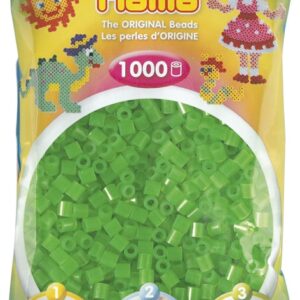 Køb Hama Perler - 1000 stk neon grøn - Midi (207-37) online billigt tilbud rabat legetøj