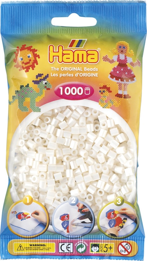 Køb Hama Perler - 1000 stk perlemor - Midi (207-64) online billigt tilbud rabat legetøj