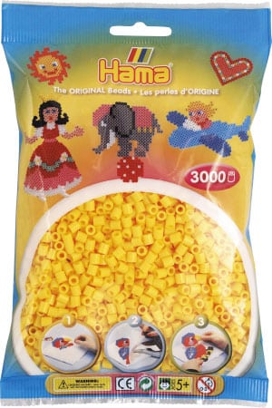 Køb Hama Perler ? 3000 stk Gul ? Midi (201-03) online billigt tilbud rabat legetøj