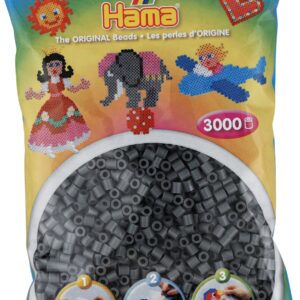 Køb Hama Perler ? 3000 stk Mørk grå Midi (201-71) online billigt tilbud rabat legetøj