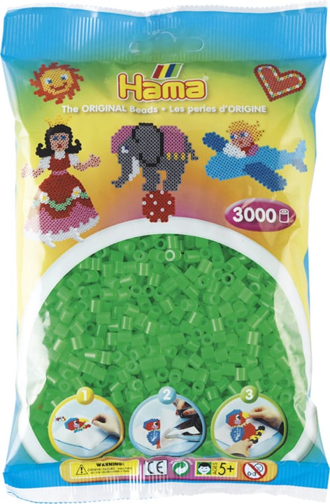 Køb Hama Perler ? 3000 stk Neon grøn Midi (201-37) online billigt tilbud rabat legetøj