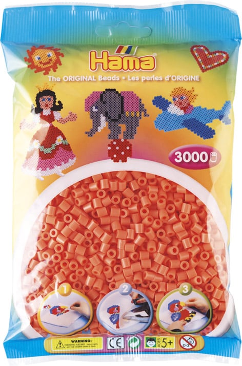 Køb Hama Perler ? 3000 stk Pastel rød Midi (201-44) online billigt tilbud rabat legetøj