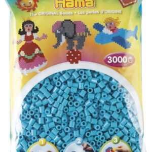 Køb Hama Perler ? 3000 stk azurblå ? Midi (201-49) online billigt tilbud rabat legetøj