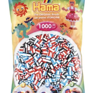 Køb Hama perler - 1000 stk stribet - mix farver - Midi (207-91) online billigt tilbud rabat legetøj