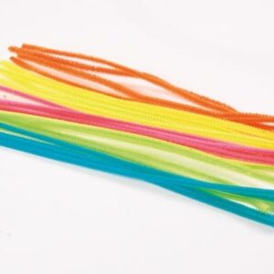 Køb Piberenser Neon farver 6mm x 30cm - 20stk online billigt tilbud rabat legetøj